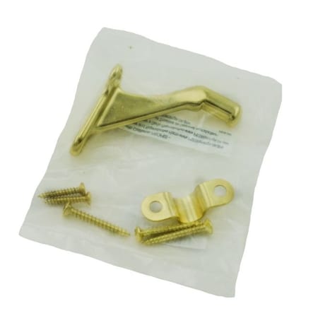 Ives Commercial Aluminum Handrail Bracket Bright Brass Finish 059A3